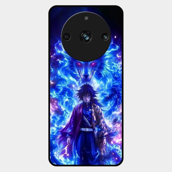 Blue Blade Glass Case Cover For Realme 11 Pro Plus 5G