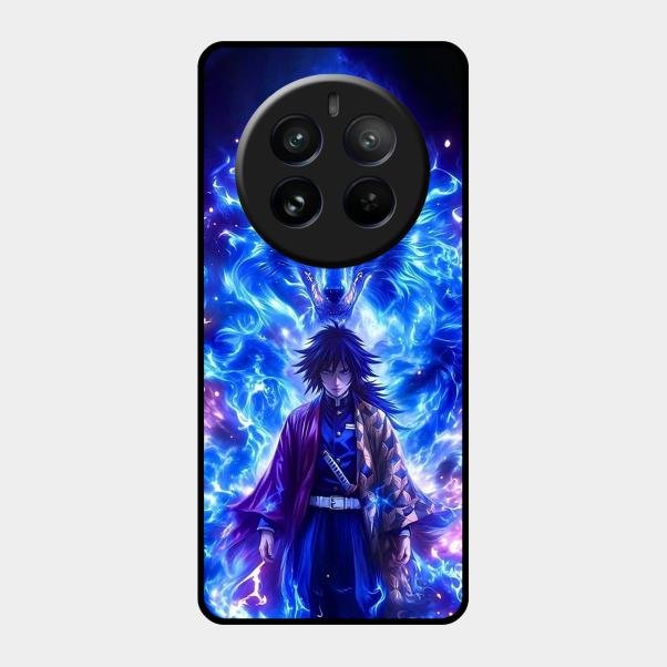 Blue Blade Glass Case Cover For Realme 12 Pro 5G