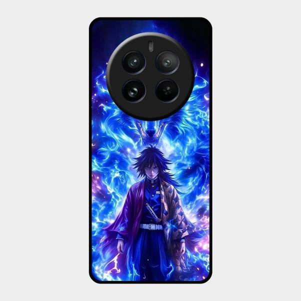 Blue Blade Glass Case Cover For Realme 12 Pro Plus 5G