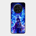 Blue Blade Glass Case Cover For Realme 12X 5G