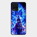 Blue Blade Glass Case Cover For Realme 8 Pro