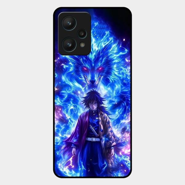 Blue Blade Glass Case Cover For Realme 9 Pro 5G