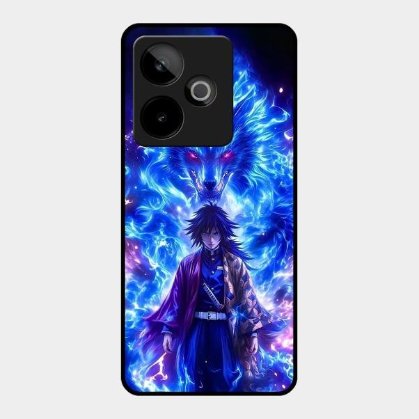 Blue Blade Glass Case Cover For Realme Gt 7 5G