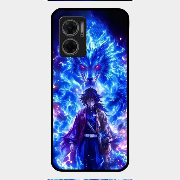 Blue Blade Glass Case Cover For Redmi 11 Prime 5G
