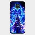 Blue Blade Glass Case Cover For Redmi Note 10 Lite