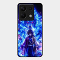 Blue Blade Glass Case Cover For Redmi Note 13 Pro 5G