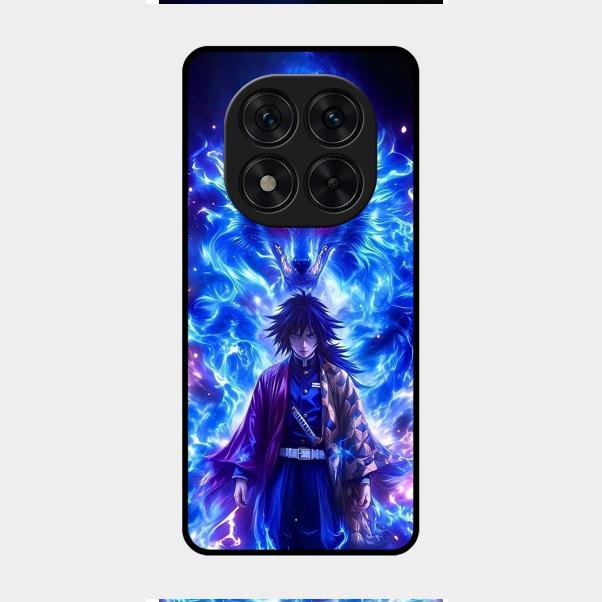 Blue Blade Glass Case Cover For Redmi Note 14 Pro 5G