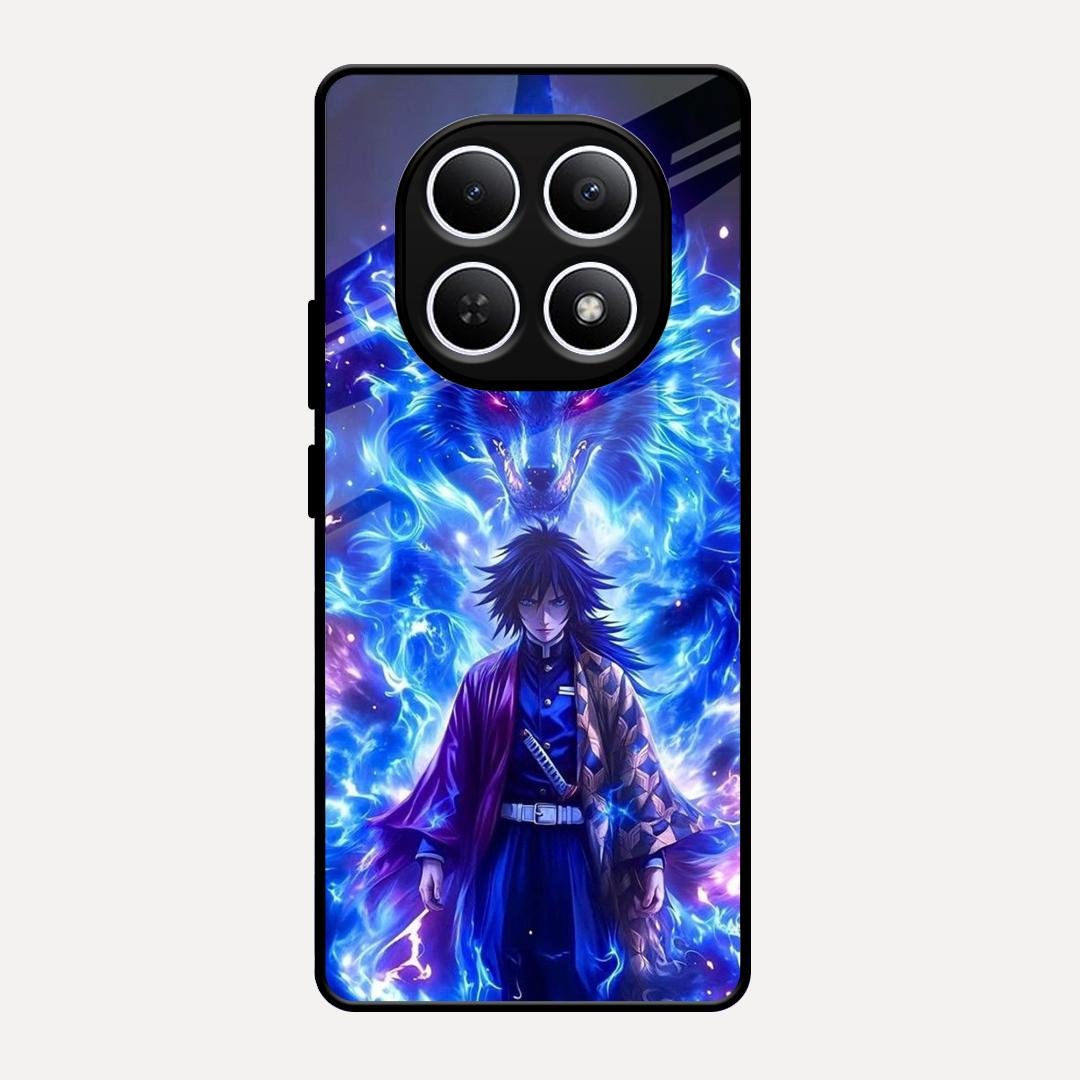 Blue Blade Glass Case Cover For Redmi Note 15 5G