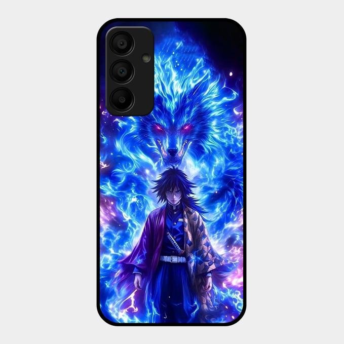 Blue Blade Glass Case Cover For Samsung Galaxy A15 5G