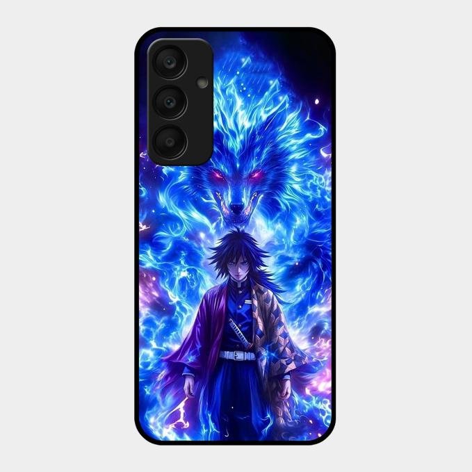 Blue Blade Glass Case Cover For Samsung Galaxy A25 5G