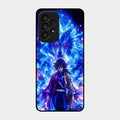 Blue Blade Glass Case Cover For Samsung Galaxy A53 5G