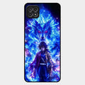 Blue Blade Glass Case Cover For Samsung Galaxy F42 5G