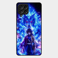 Blue Blade Glass Case Cover For Samsung Galaxy M53 5G