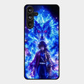 Blue Blade Glass Case Cover For Samsung Galaxy M55 5G
