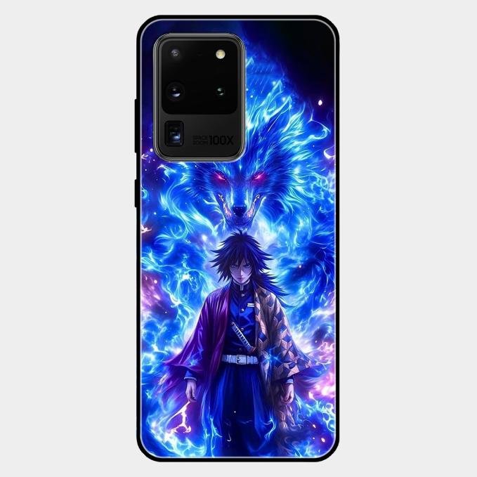 Blue Blade Glass Case Cover For Samsung Galaxy S20 Ultra