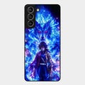 Blue Blade Glass Case Cover For Samsung Galaxy S21 Plus