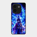 Blue Blade Glass Case Cover For Vivo T3 Pro 5G