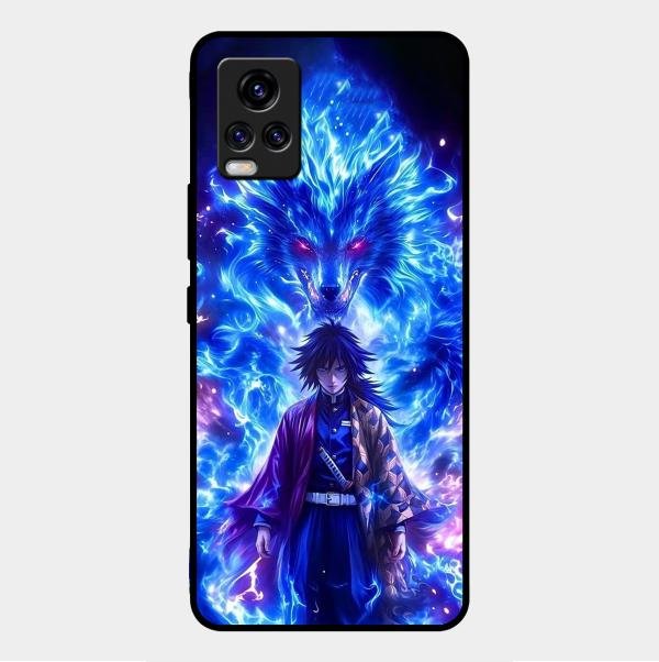 Blue Blade Glass Case Cover For Vivo V20 Pro 5G