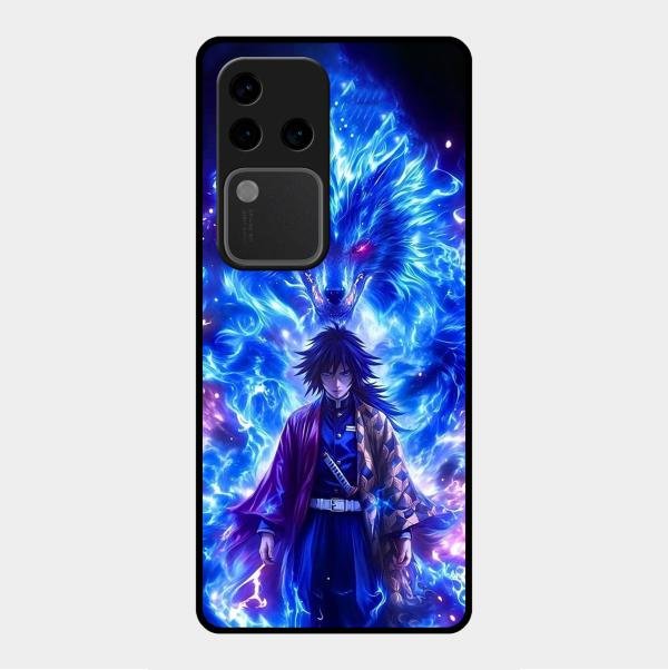 Blue Blade Glass Case Cover For Vivo V30 Pro 5G