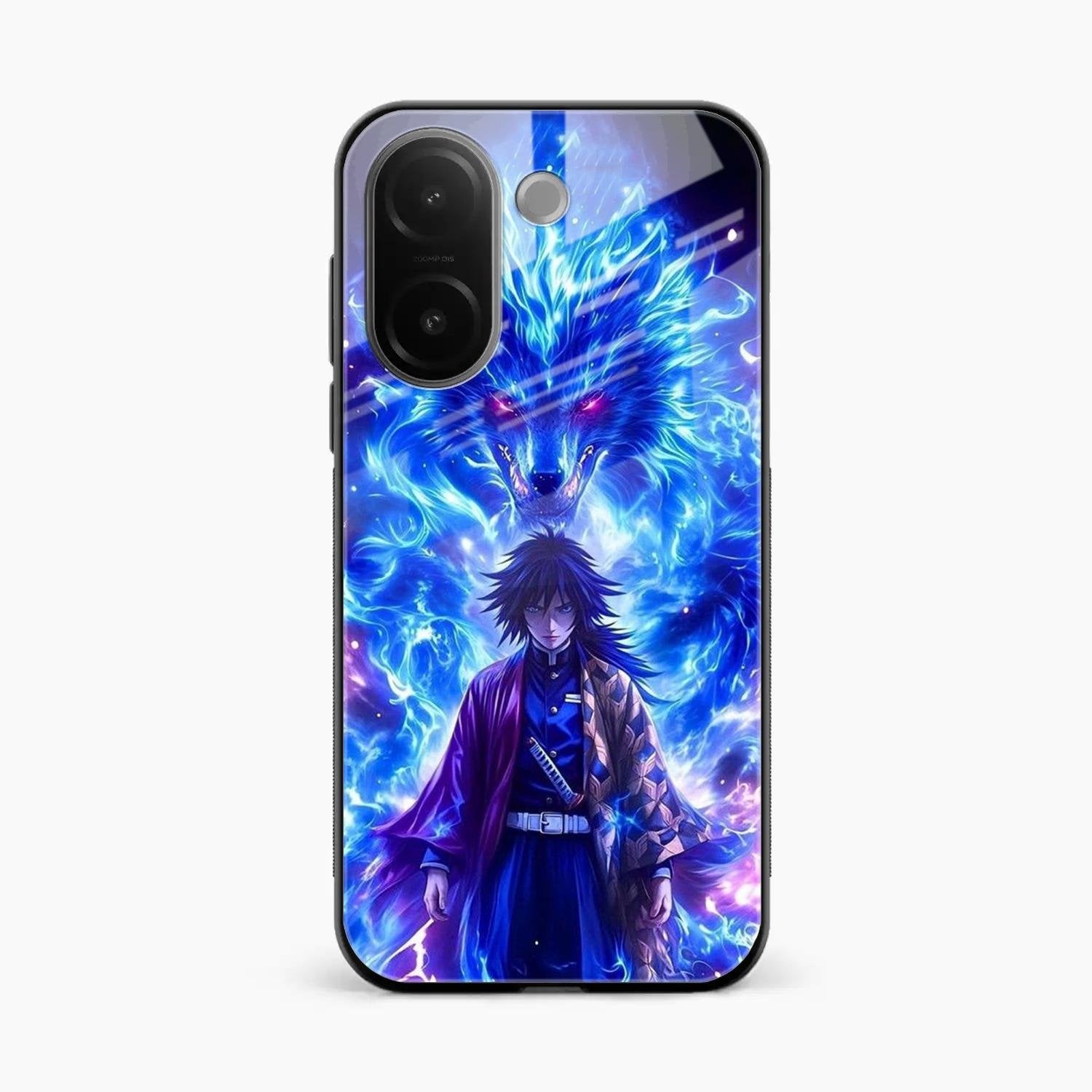 Blue Blade Glass Case Cover For Vivo V60e 5G