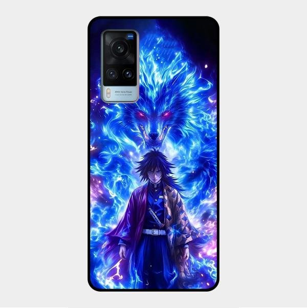 Blue Blade Glass Case Cover For Vivo X60 5G