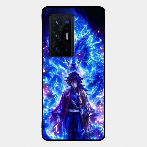 Blue Blade Glass Case Cover For Vivo X70 Pro Plus 5G