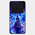 Blue Blade Glass Case Cover For Vivo X80 Pro 5G