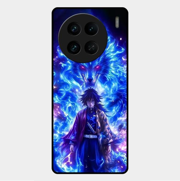 Blue Blade Glass Case Cover For Vivo X90 Pro 5G