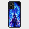 Blue Blade Glass Case Cover For Vivo Y16