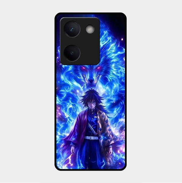 Blue Blade Glass Case Cover For Vivo Y200 Pro 5G