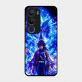 Blue Blade Glass Case Cover For Vivo Y29 5G