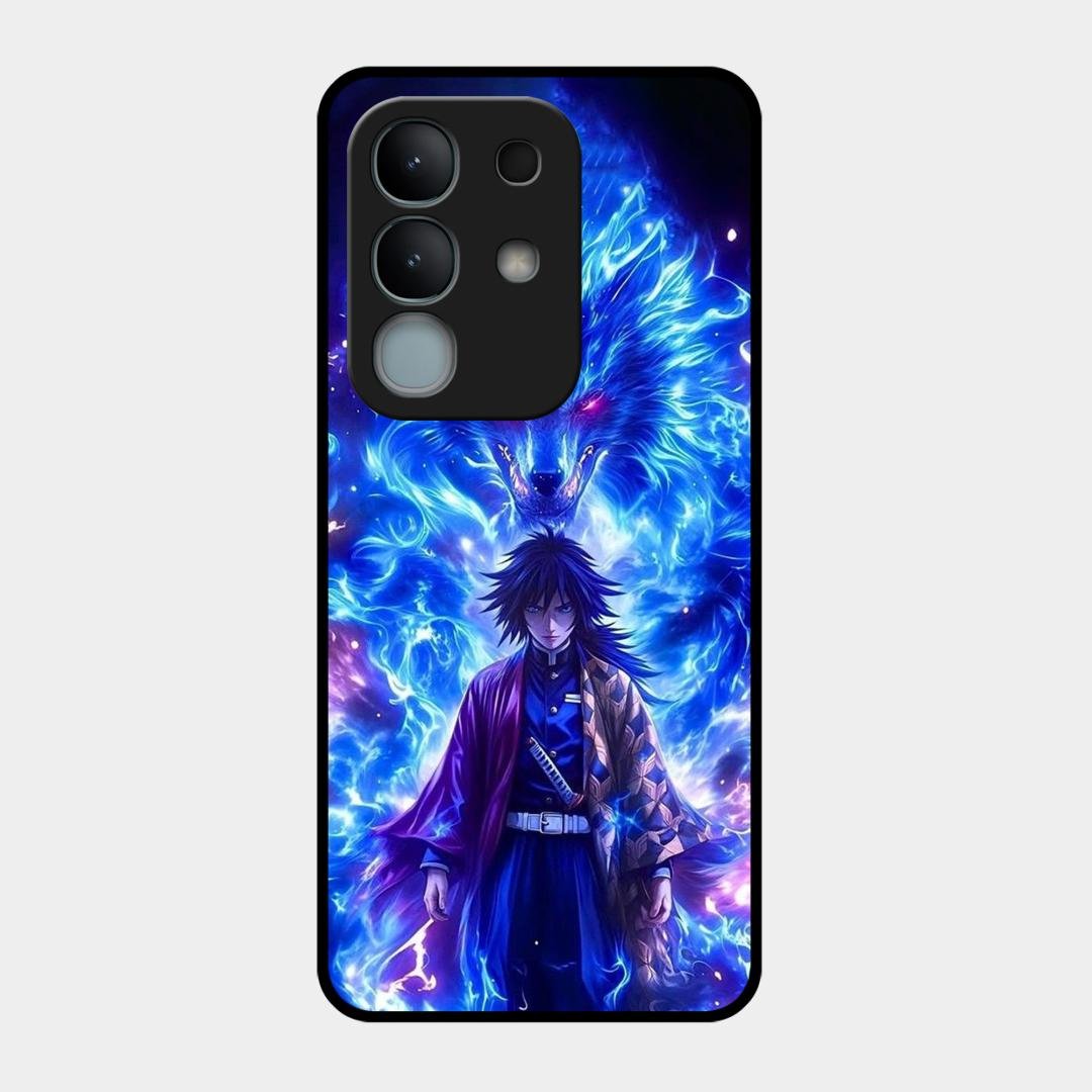 Blue Blade Glass Case Cover For Vivo Y31 Pro 5G