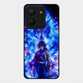 Blue Blade Glass Case Cover For Vivo Y36