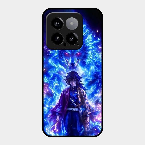 Blue Blade Glass Case Cover For Xiaomi 14 5G
