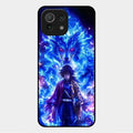 Blue Blade Glass Case Cover For Xiaomi Mi 11 Lite