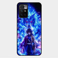 Blue Blade Glass Case Cover For Xiaomi Redmi 10 Prime