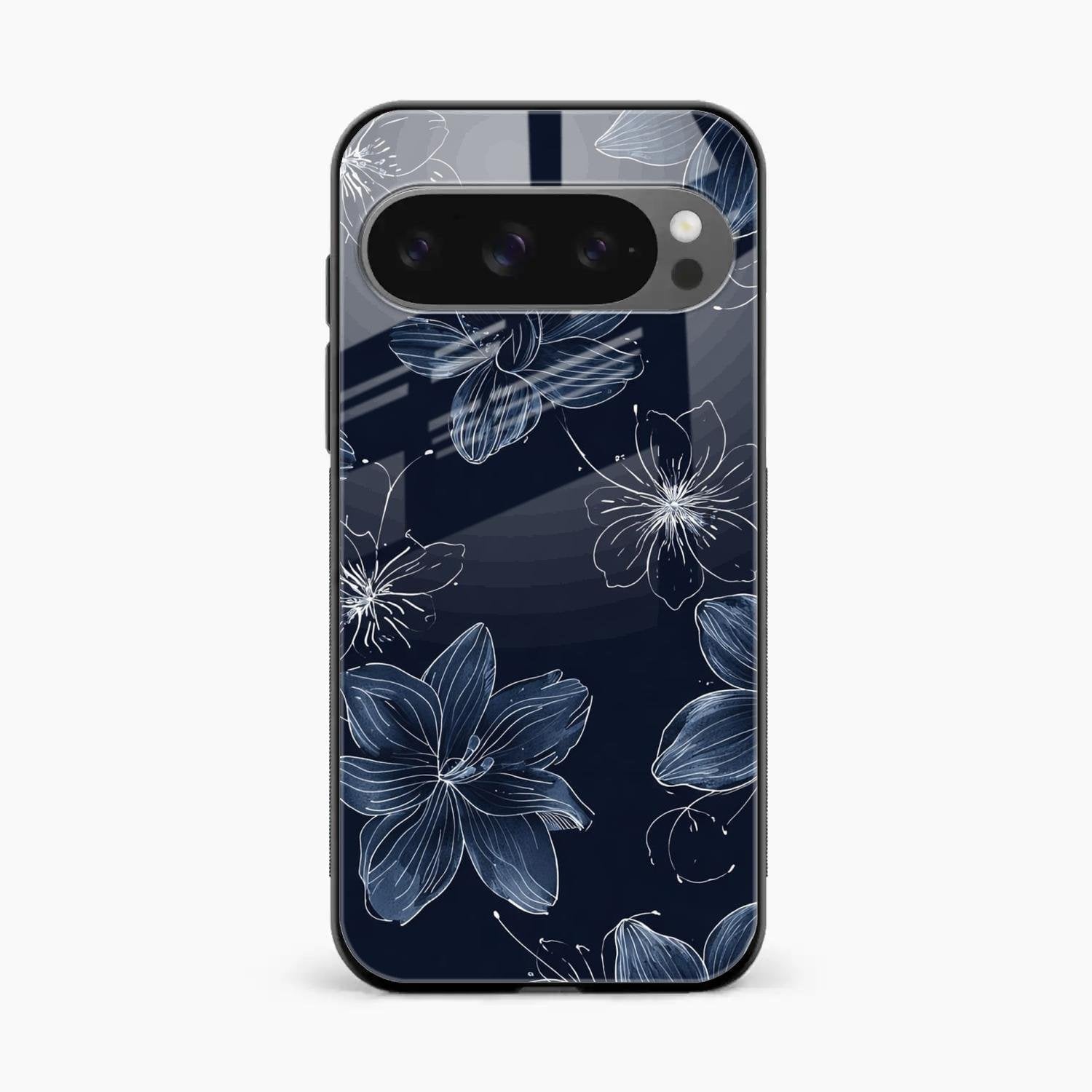 Blue Blossom Kindle Glass Phone Cover For Google Pixel 10 Pro XL