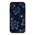 Blue Blossom Kindle Glass Phone Cover For iPhone 11