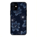 Blue Blossom Kindle Glass Phone Cover For iPhone 12 mini