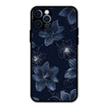 Blue Blossom Kindle Glass Phone Cover For iPhone 12 Pro
