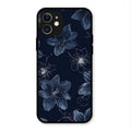 Blue Blossom Kindle Glass Phone Cover For iPhone 12