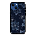 Blue Blossom Kindle Glass Phone Cover For iPhone 13 mini