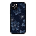 Blue Blossom Kindle Glass Phone Cover For iPhone 13