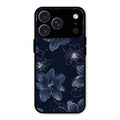 Blue Blossom Kindle Glass Phone Cover For iPhone 17 Pro Max