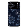 Blue Blossom Kindle Glass Phone Cover For iPhone 17 Pro