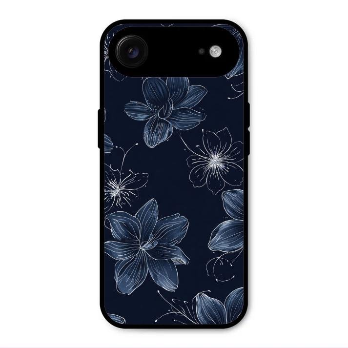 Blue Blossom Kindle Glass Phone Cover For iPhone Air