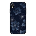 Blue Blossom Kindle Glass Phone Cover For iPhone XR