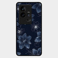 Blue Blossom Kindle Glass Phone Cover For Iqoo 11 5G