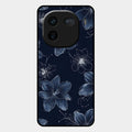 Blue Blossom Kindle Glass Phone Cover For Iqoo 12 5G