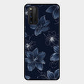 Blue Blossom Kindle Glass Phone Cover For Iqoo 3 5G
